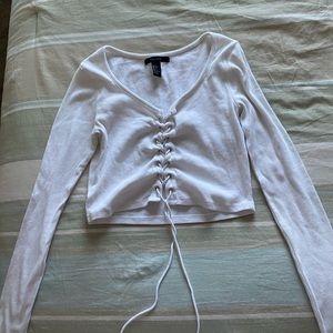 Cropped Corset tie top